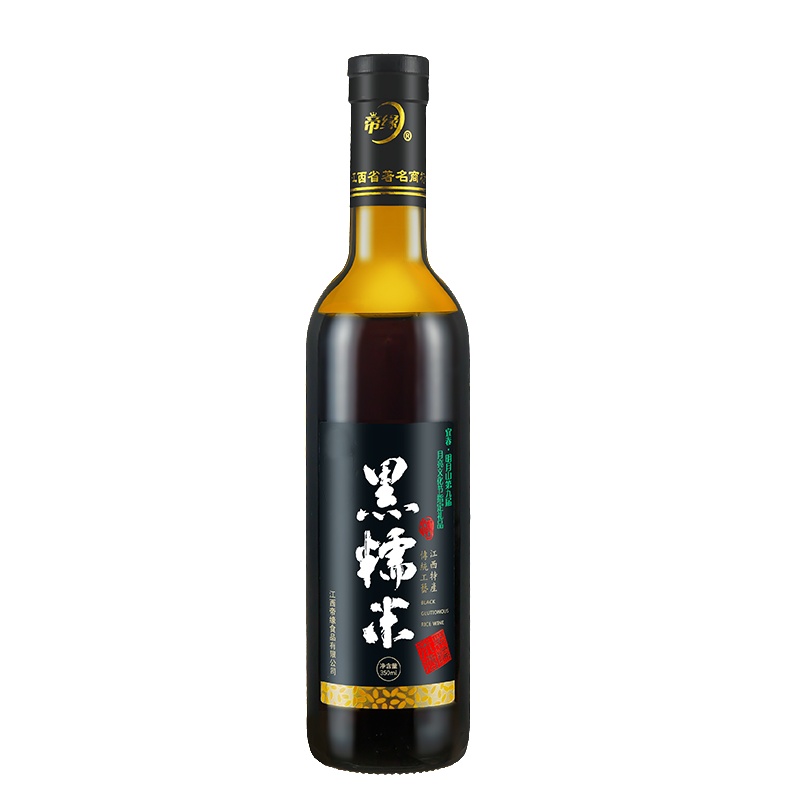 苏宁宜品黑糯米酒甜酒正宗甜黄酒江西老字号米酒14度350ml