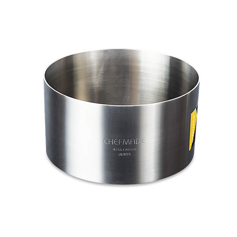 学厨 烘焙工具 厨房工具 6寸不锈钢慕斯圈 烘焙模具 圆形 加高 食品级WK9312
