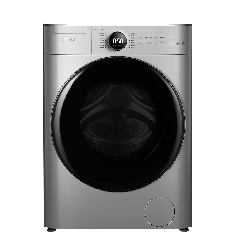 美的(Midea)10公斤全自动滚筒洗衣机直驱变频干衣机 洗干一体机微蒸汽杀菌空气洗智能家电MD100VT717WDY5