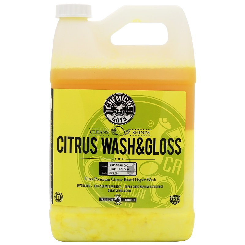 美国进口化学小子柑橘上光洗车液 洗车水蜡泡沫汽车白色清洗液3.78升