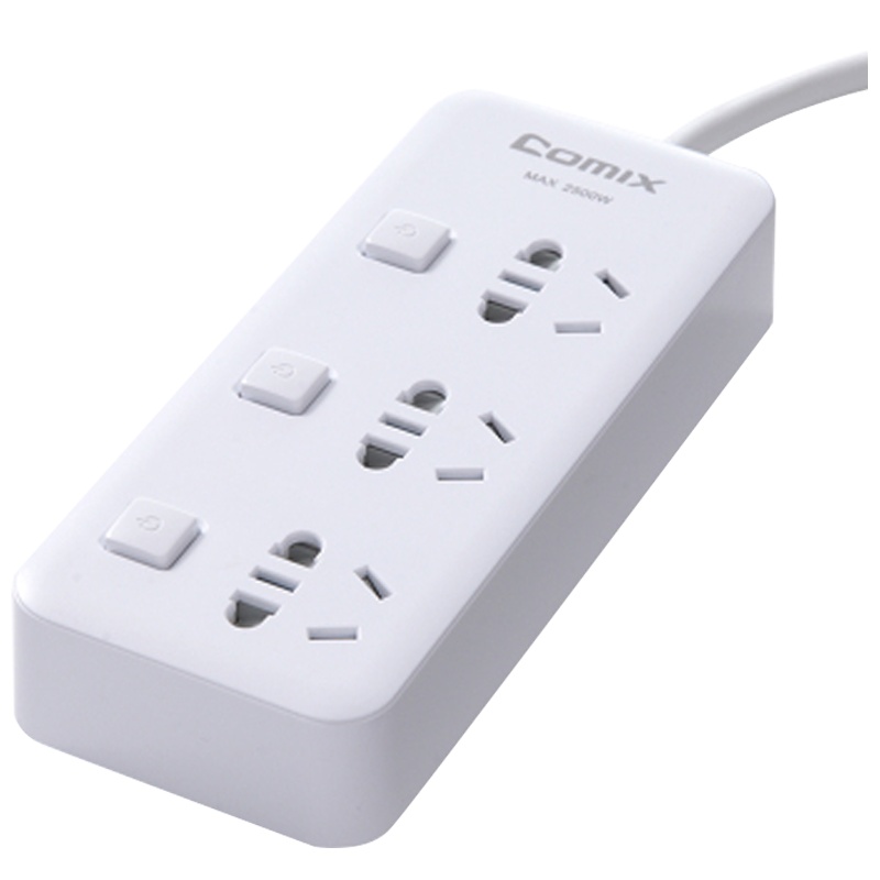 齐心 PC-3030D 延长线插座 灰白 单位：件