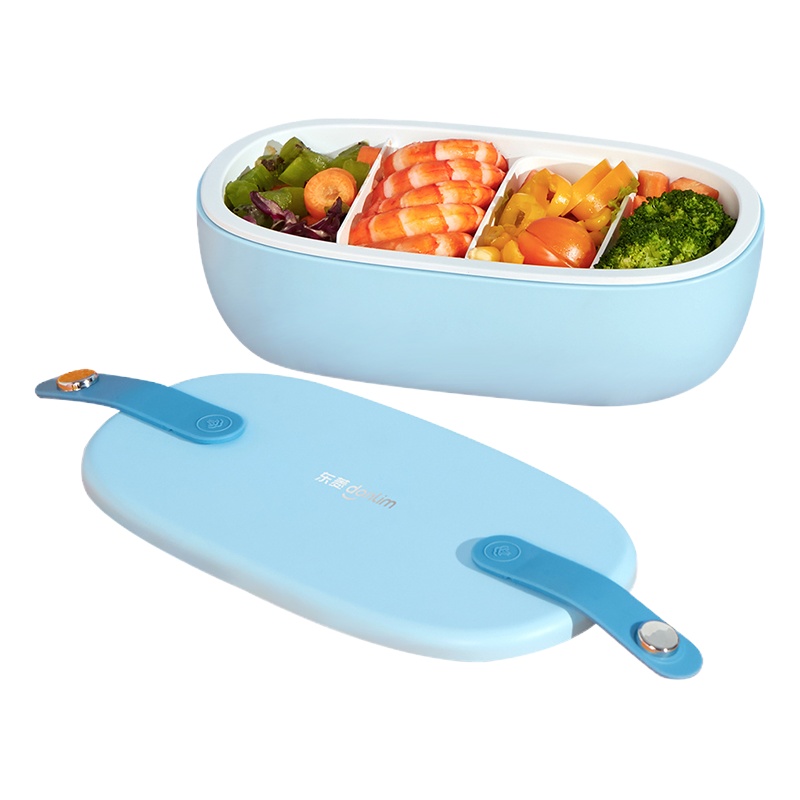 东菱(Donlim)电热饭盒可插电保温自热 免注水热饭 陶瓷内胆午餐加热饭盒DL-1166 蓝