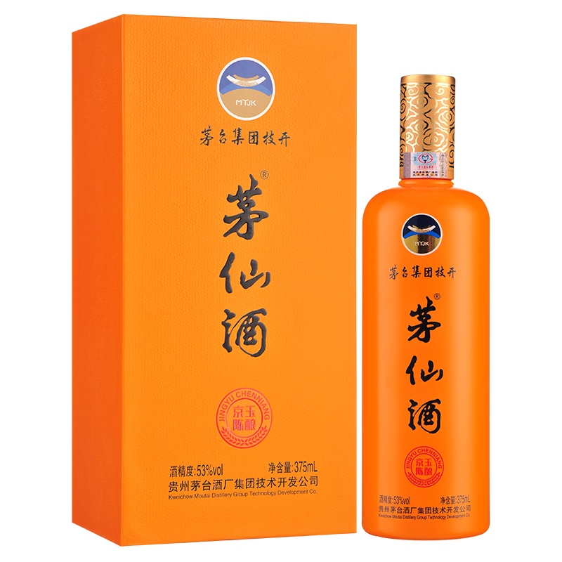 贵州茅台酒厂集团技术开发公司 茅仙酒京玉陈酿 53度柔和酱香型礼品白酒500ml*6瓶 整箱装