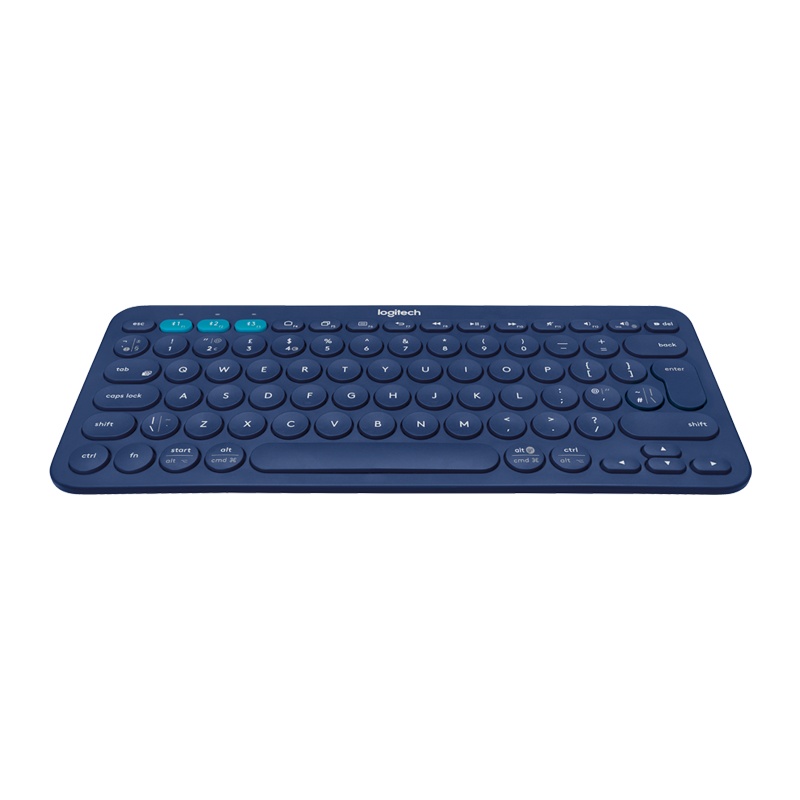 罗技(Logitech)K380蓝牙键盘 蓝色+鼠标垫-CS