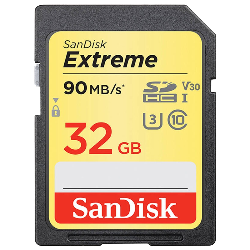 闪迪(SanDisk)32GB SD卡至尊高速读90MB/s写40MB/s相机存储卡 内存卡 U3 V30 支持4K