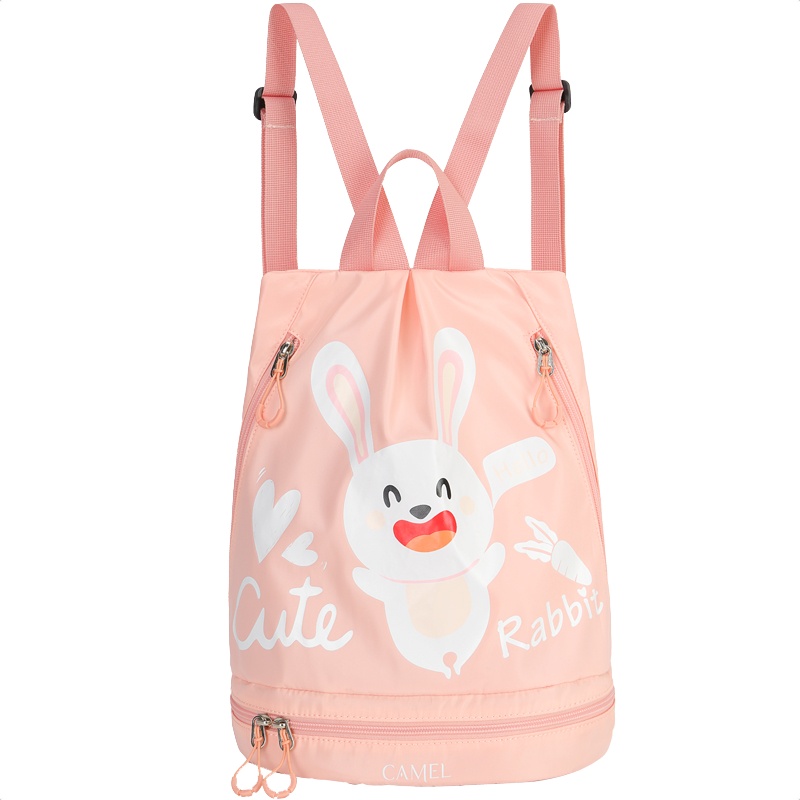 骆驼儿童游泳包干湿分离收纳袋便携防水沙滩包双肩包