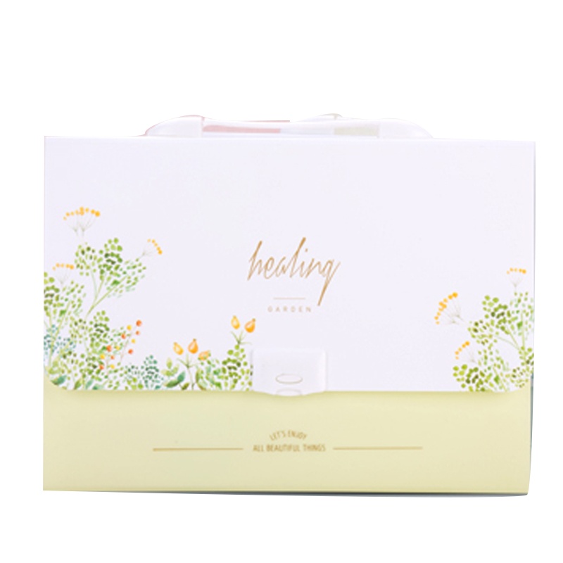 得力风琴包A4学生用多层文件夹袋手提卷子分类收纳盒女试卷夹多功能大容量透明高中生插页资料册分页72393HUAN