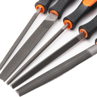 华丰巨箭(HUAFENG BIG ARROW)国际款中齿三角锉(双色套柄)HF-6114212G/5支