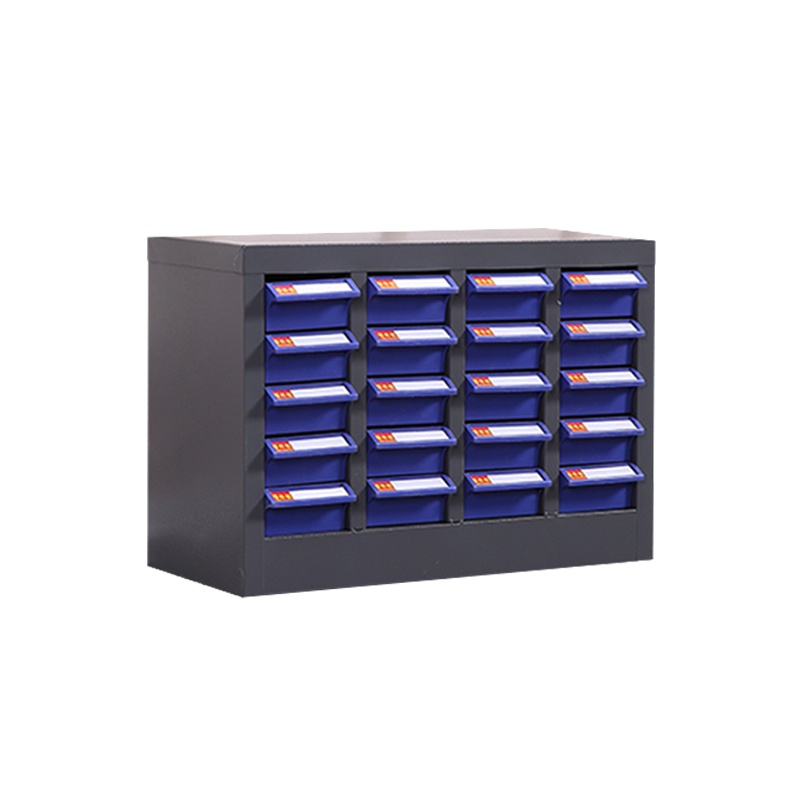 臻远零件柜抽屉式工具柜 20抽蓝色无门小号