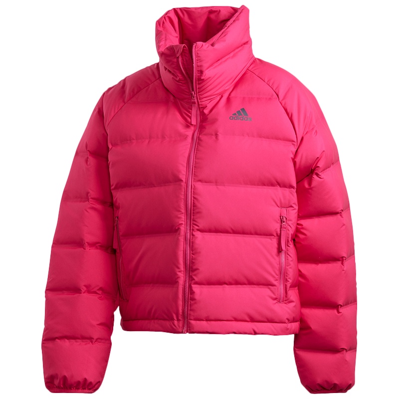 阿迪达斯羽绒服女装户外运动上衣保暖立领外套FT2565