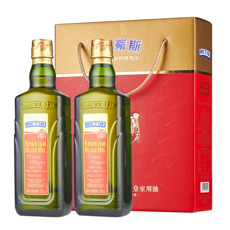 贝蒂斯 特级初榨橄榄油礼盒装 500ml*2瓶/提
