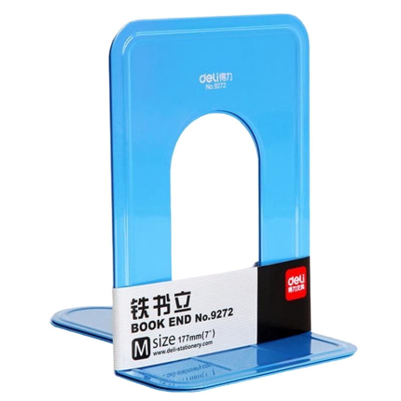 得力文具9272 铁书立 书挡 书架书夹书靠 一副