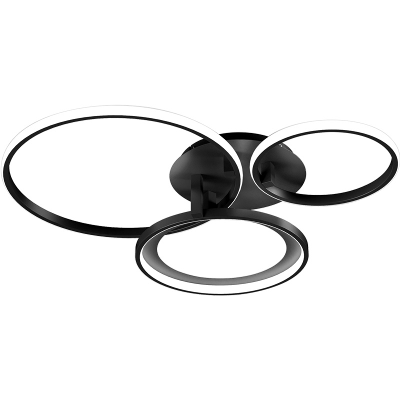 欧普照明(OPPLE)LED智能吸顶灯客厅后现代简约几何线条大气灯饰灯具 米家APP控制/AI语音智控