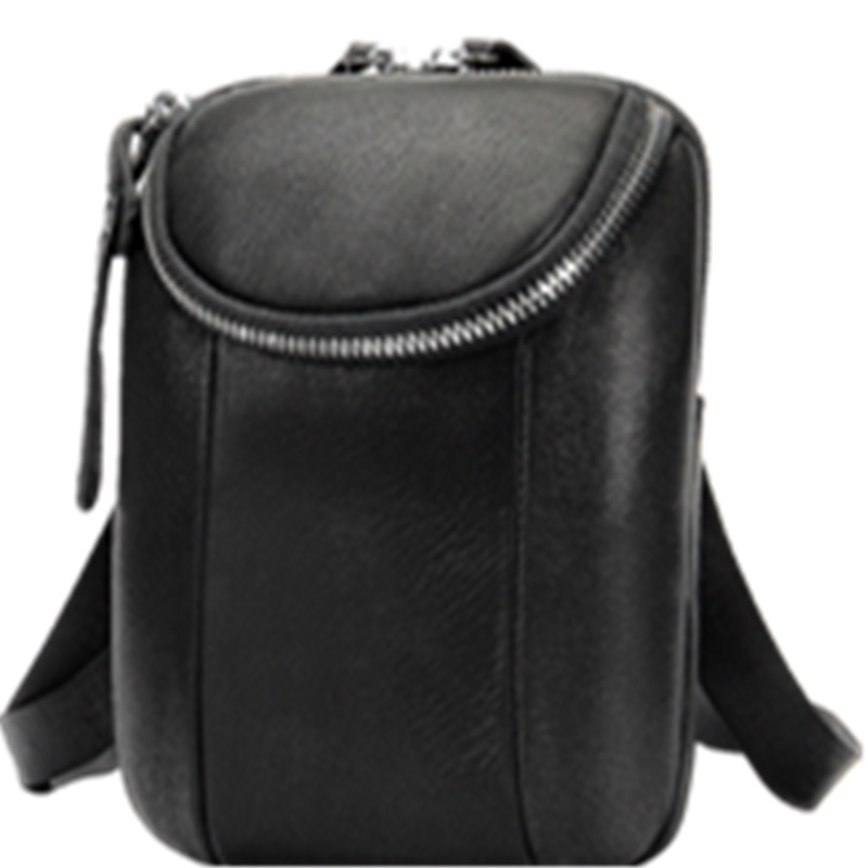 MVA 真皮腰包男士休闲斜挎包户外多功能迷你手机包腰挂9818