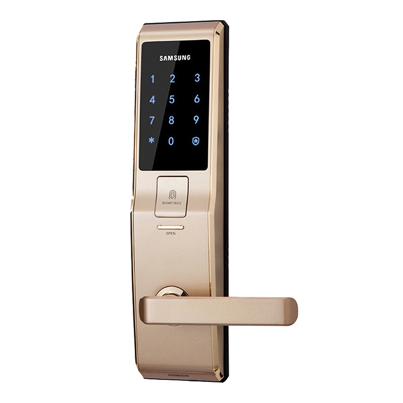 三星(SAMSUNG) 智能指纹密码电子家用防盗门锁SHS-H705（粉金色）