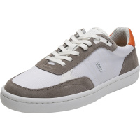 雨果博斯 HUGO BOSS 男士织物配皮等多种材质拼接系带休闲运动鞋板鞋50454939