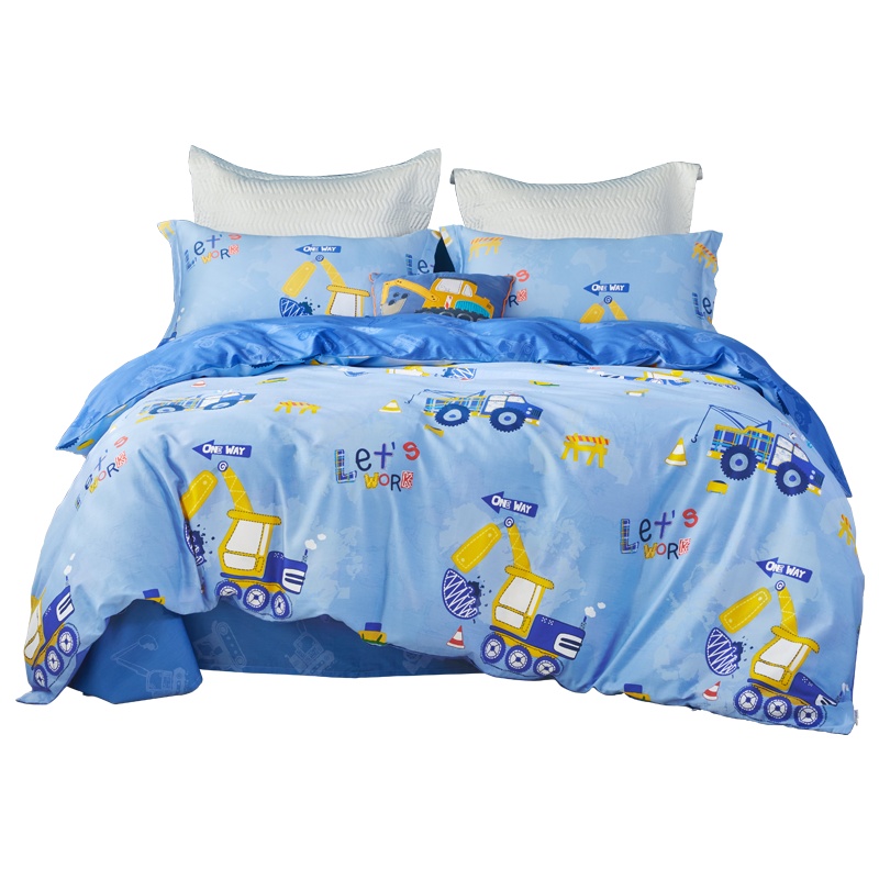 博洋家纺 宝贝儿童三/四件套床上用品纯棉男童卡通被套幼儿园男孩全棉四件套
