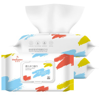 星巴兔(starbunny)消毒护理(消)婴儿手口湿巾 (80片,15*18cm)*3包婴儿湿巾加大加厚家庭实用大包装
