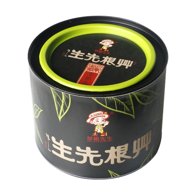 草根先生云南普洱茶熟茶老茶头罐装200克陈年宫廷级料金芽茶头口感醇厚汤色红透