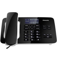 飞利浦(PHILIPS)电话机座机 固定电话 办公家用 一键拨号 来电显示 CORD492 (黑色)