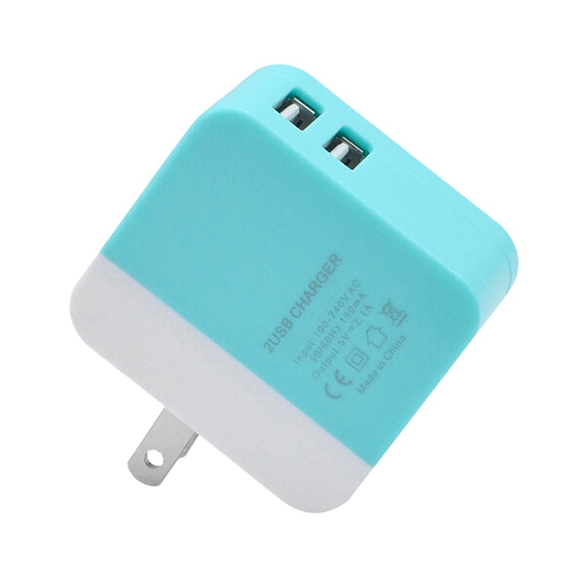 Only&Home USB 双口充电器 一头两用KL-UCZ03单个装颜色可选