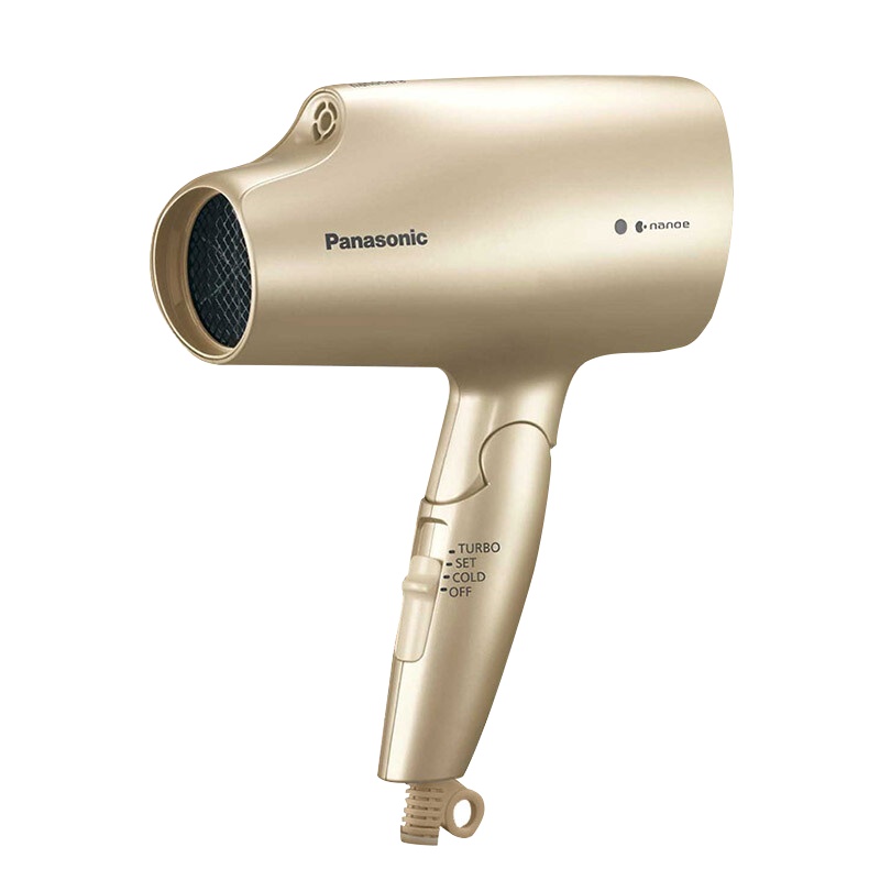 松下( Panasonic) 进口纳米水离子吹风机锁水滋养EH-NA5A-W 金色