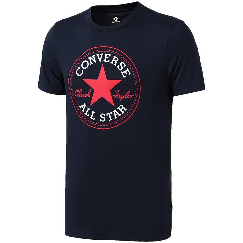 【自营】CONVERSE匡威男短袖T恤宽松透气圆领休闲上衣10007844 10007844-A01靛蓝色 L