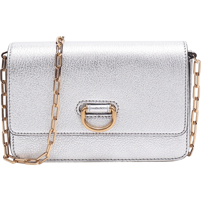 BURBERRY 博柏利 女款皮质迷你D型环包单肩斜挎包 80058891