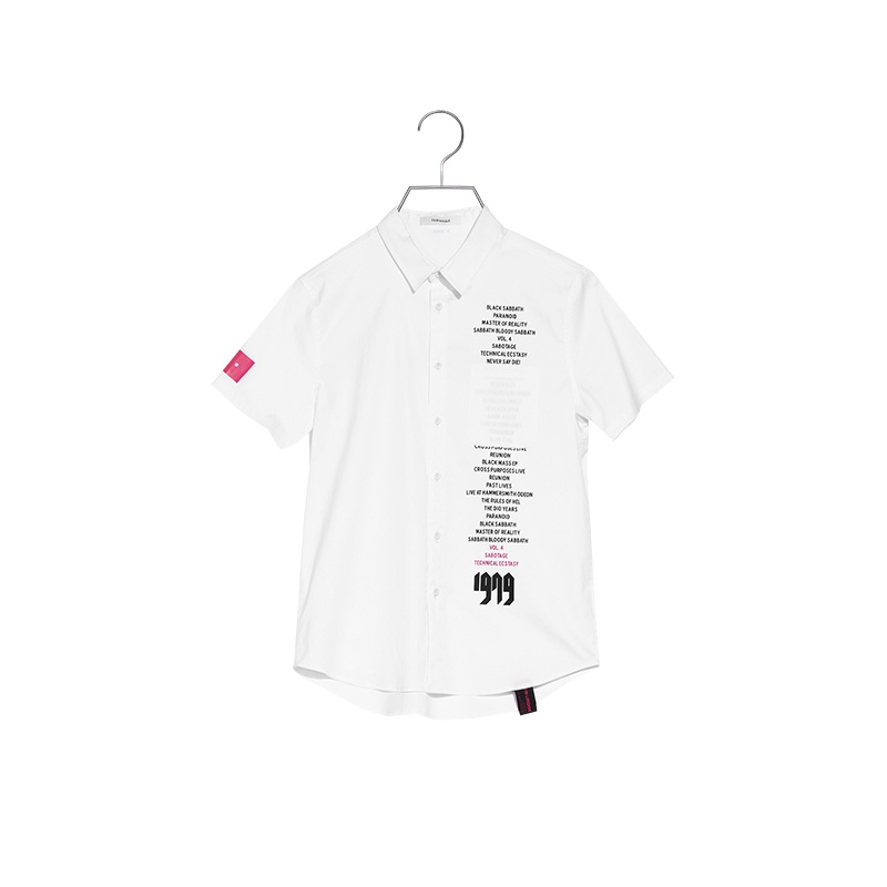 马克华菲夏新款商场同款潮流撞色口袋短袖男士衬衫