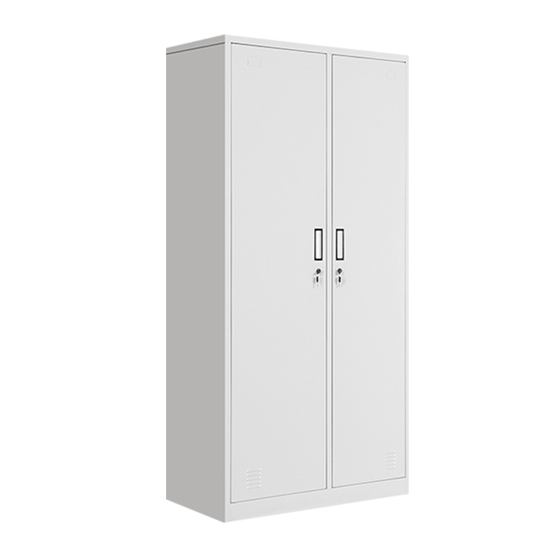 [红心家居]两门更衣柜2门铁衣柜储物柜铁皮柜两开门金属衣柜