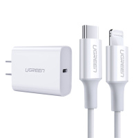 绿联USB2.0转Type-C铝壳数据线 银白色 2米