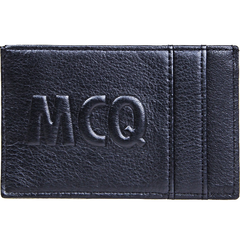 MCQ麦寇/亚历山大麦昆副线/欧美潮牌男女卡夹小牛皮包名片中性包