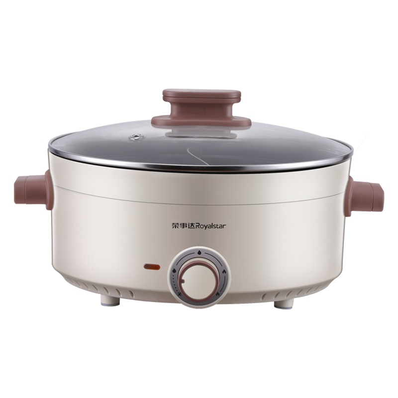荣事达(Royalstar)电火锅RHG-Y4001D家用多功能4L一体鸳鸯炒菜锅煎炸不粘电煮锅蒸烤电热锅