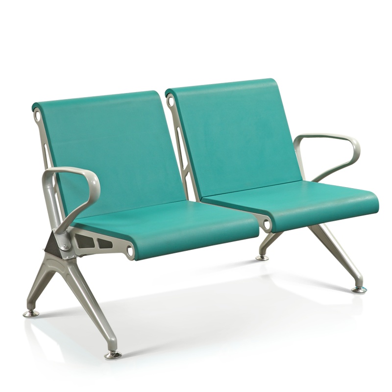 [红心家居]机场椅 银行连排椅全皮车站候车椅公共休闲座椅医院候诊椅