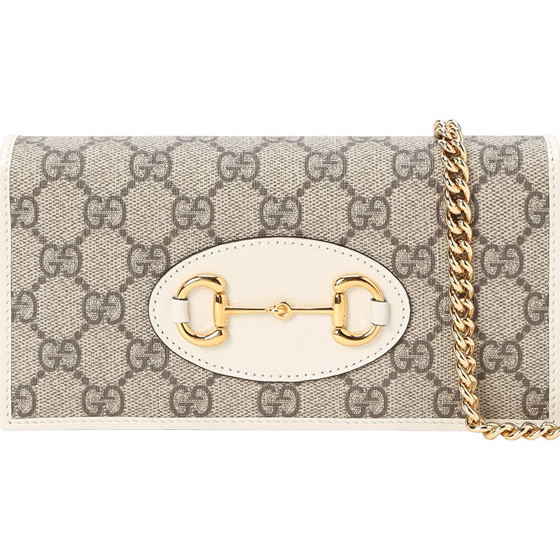 GUCCI 古驰 Gucci 1955 WOC 单肩包 斜挎包 链条包马衔扣老花621892金扣