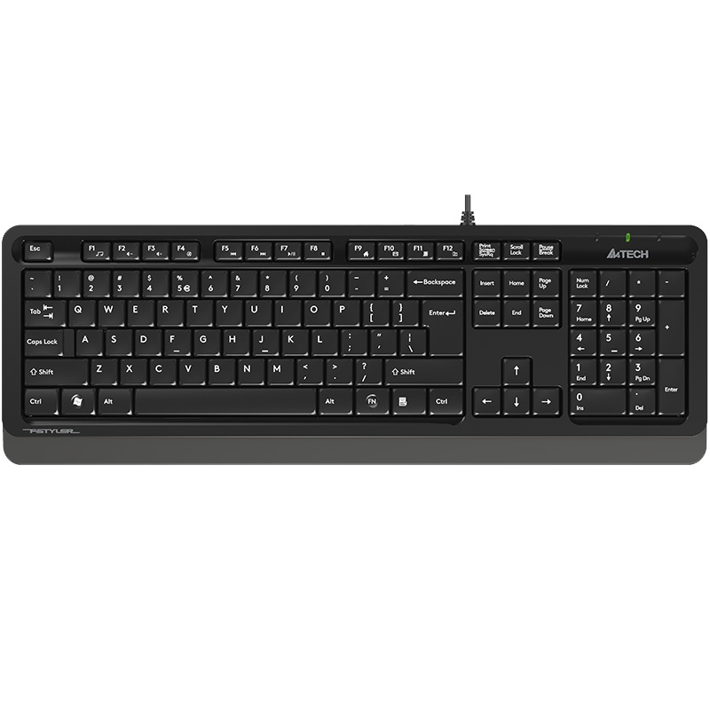 双飞燕FK10有线键盘巧克力薄膜办公专用打字舒服超薄防水 超薄轻巧 防水 打字舒服