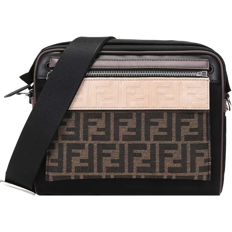 FENDI 男士 织物单肩斜挎包信差包 7VA487 A7UW