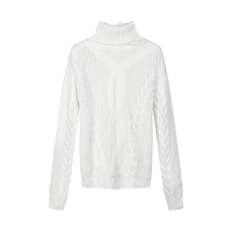 拉夏贝尔 拉贝缇针织衫冬季新款女学生复古打底针织高领宽松加厚60006024