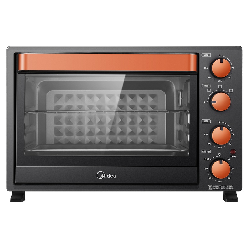 美的(Midea)电烤箱T3-L326B 35升四层烤位 多层聚能面板 内置接渣盘T3-L326B