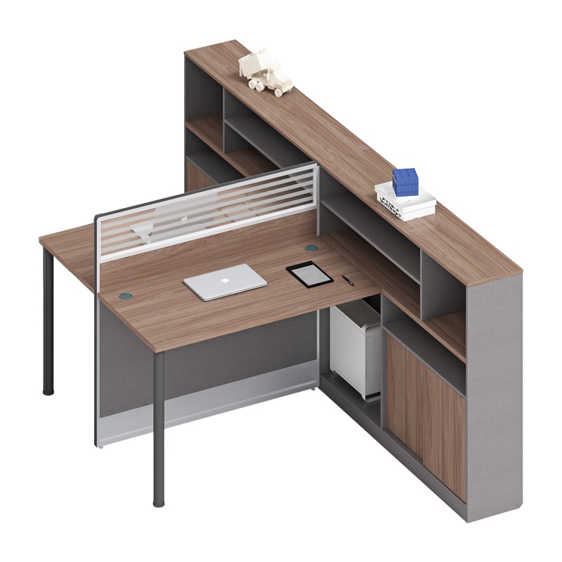 科朔 办公桌职员桌 员工桌 板式屏风桌 两人位 KS-06L3048