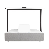 爱普生 (EPSON) EH-LS500W【含100英寸软幕】 3LCD投影仪家用高清4K激光电视超清4000流明