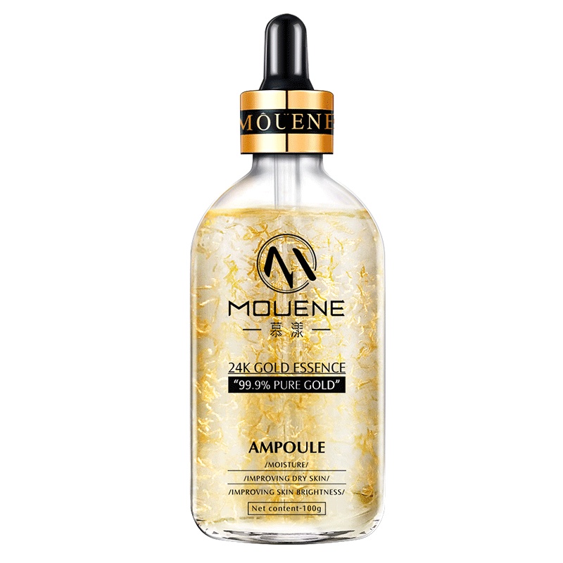 买1送1慕漾胶原蛋白黄金线雕精华液100g 补水紧致淡纹24k金丝线雕