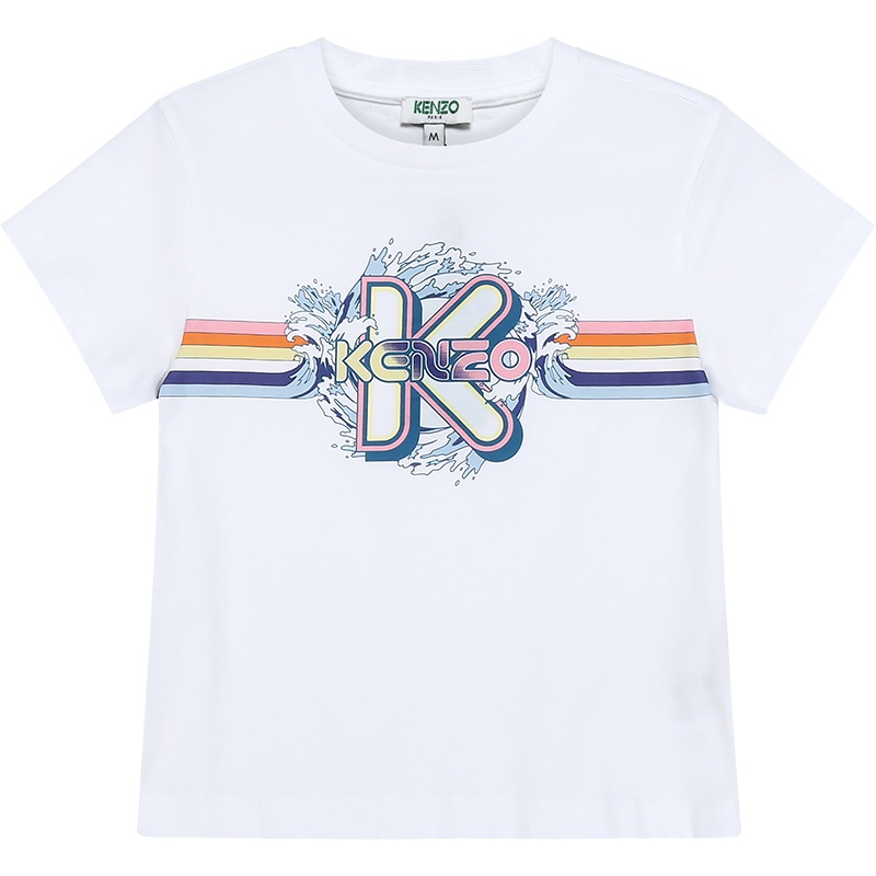 KENZO 高田贤三 女款棉质短款圆领短袖T恤 FA5 2TS616 937