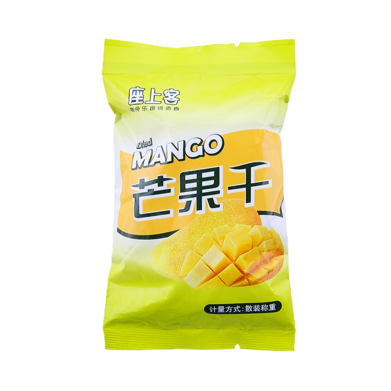 [座上客 芒果干4袋*2]果干果脯办公室零食芒果片休闲小吃约300g*2