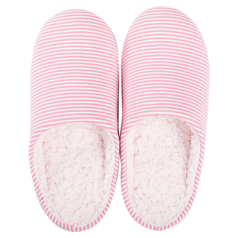 苏宁极物 日系通用棉绒保暖拖鞋冬季情侣加绒