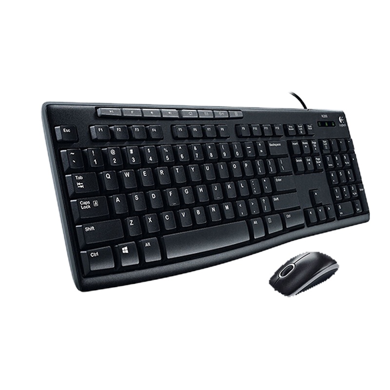 罗技(Logitech) 无线键盘鼠标套装 办公家用台式电脑笔记本2.4G舒适手感 V31-黑色