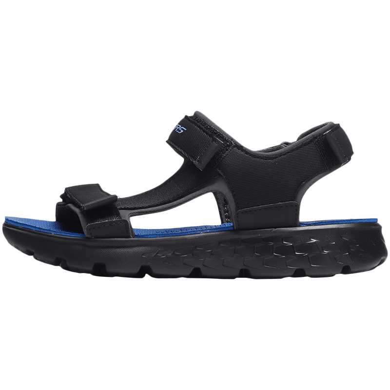 Skechers斯凯奇男童凉鞋夏魔术贴轻质休闲鞋95697L/BKRY 95697L/BKRY