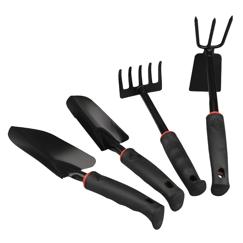 赛拓(SANTO)园艺工具套装 盆栽种植工具 园艺用品四件套 铲子+耙子+锄头1206