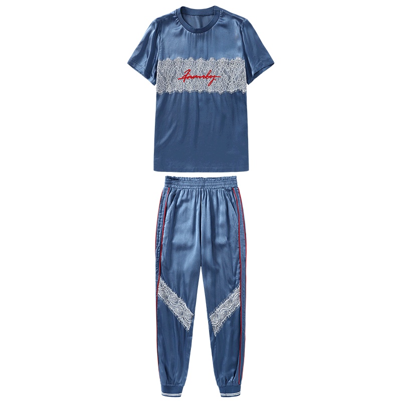 马克华菲女装2020年夏季新款冷淡风可盐可甜套装休闲时尚两件套