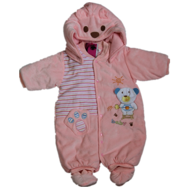 新生婴儿棉服深秋早春冬季0-3个月加厚纯棉对襟暗扣方便穿脱连体衣鞋子帽子三件套装日本婴童服饰aityaku厂家直销清仓